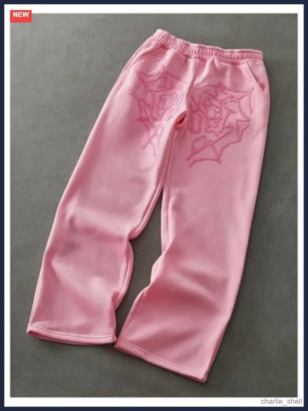 Y2K Men's Wide Leg Graphic Sweatpants Baggy Streetwear